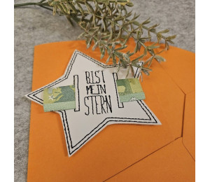 ADVENTSKALENDER VORFREUDE Türchen - Stickserie - 10 ITH Sterne mit Schlitz